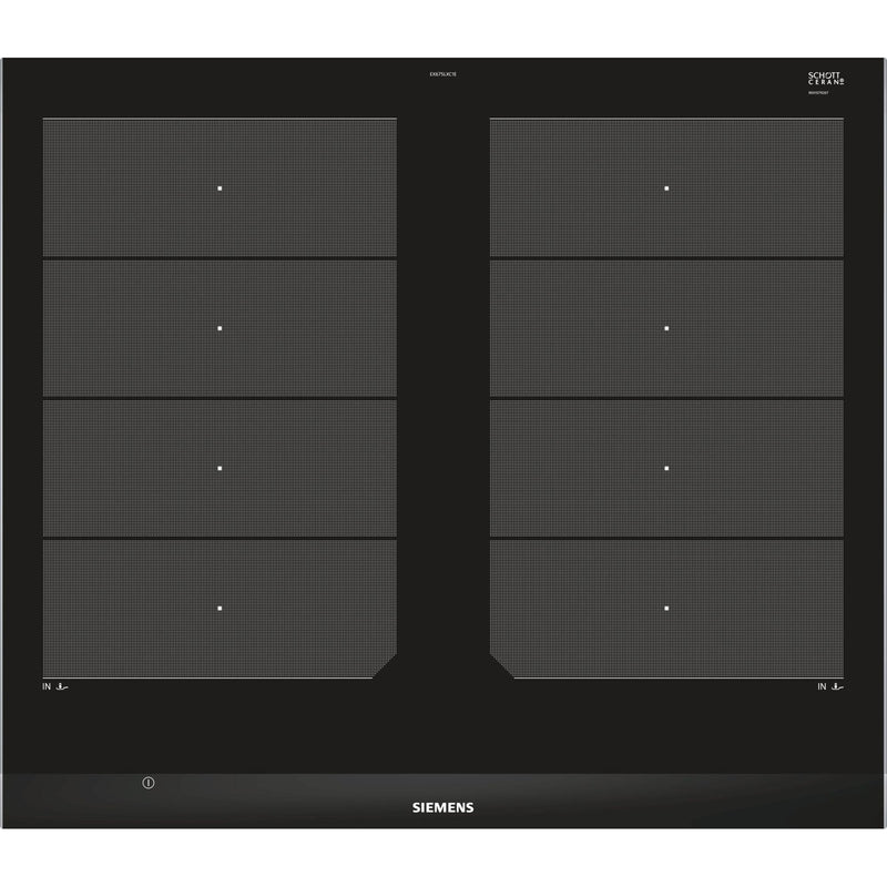 Siemens EX675LXC1E - iQ700 - Inductiekookplaat - 60 cm - Zwart - Opbouw met kader