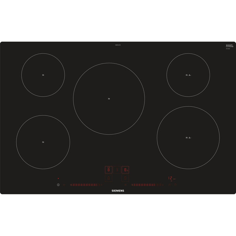 Siemens EH801LVC1E - iQ100 - Inductiekookplaat - 80 cm - Zwart - Vlakinbouw