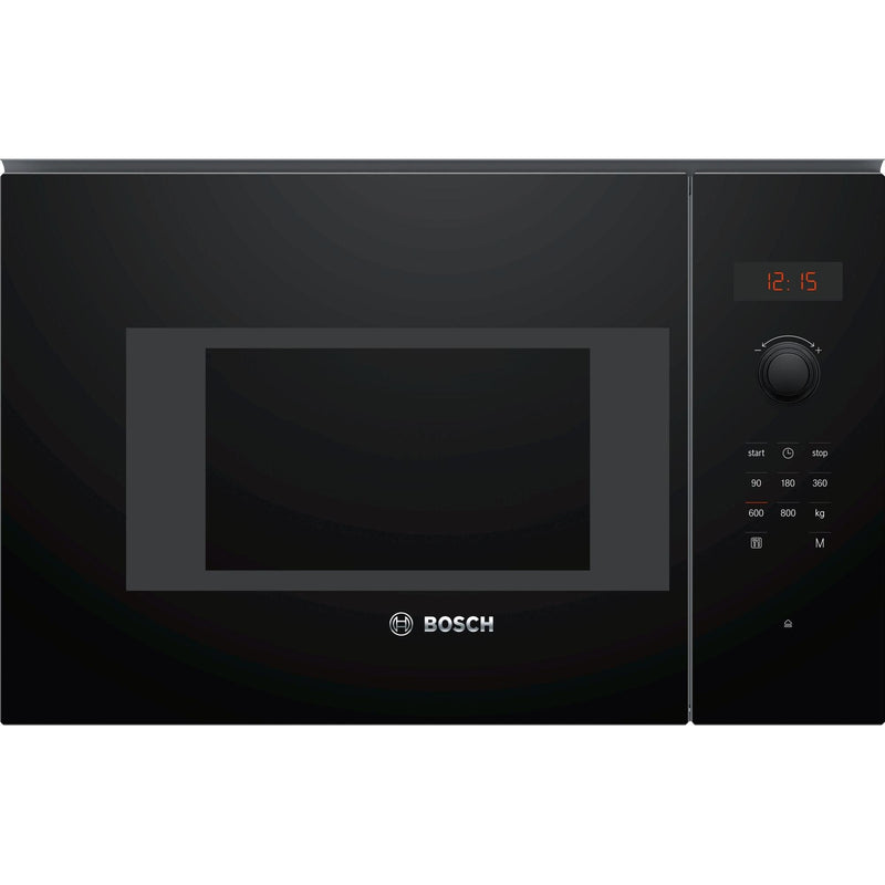 Bosch BFL523MB1F - Serie 4 - Inbouwmagnetron - 38x59 cm - 20 l - Zwart - Eenvoudig te reinigen met hydrolyse