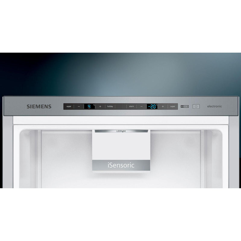 Siemens KG49EAICA - iQ500 - koel-vriescombinatie - 201 x 70 cm - Geborsteld staal antiFingerprint