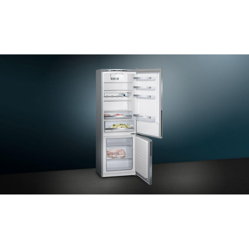 Siemens KG49EAICA - iQ500 - koel-vriescombinatie - 201 x 70 cm - Geborsteld staal antiFingerprint