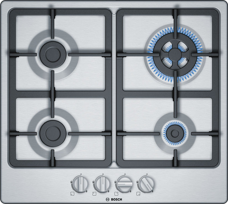 Bosch PGH6B5B90 - Serie 4 - Gaskookplaat - 60 cm - Inox