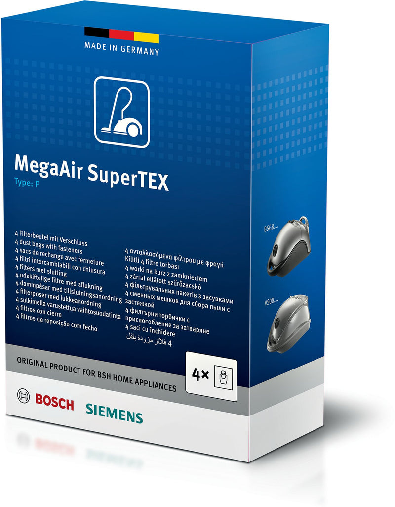 Bosch BBZ41FP - Stofzuigerzakken voor type P toestel met hygiënische stofafsluiting - 4 stuks