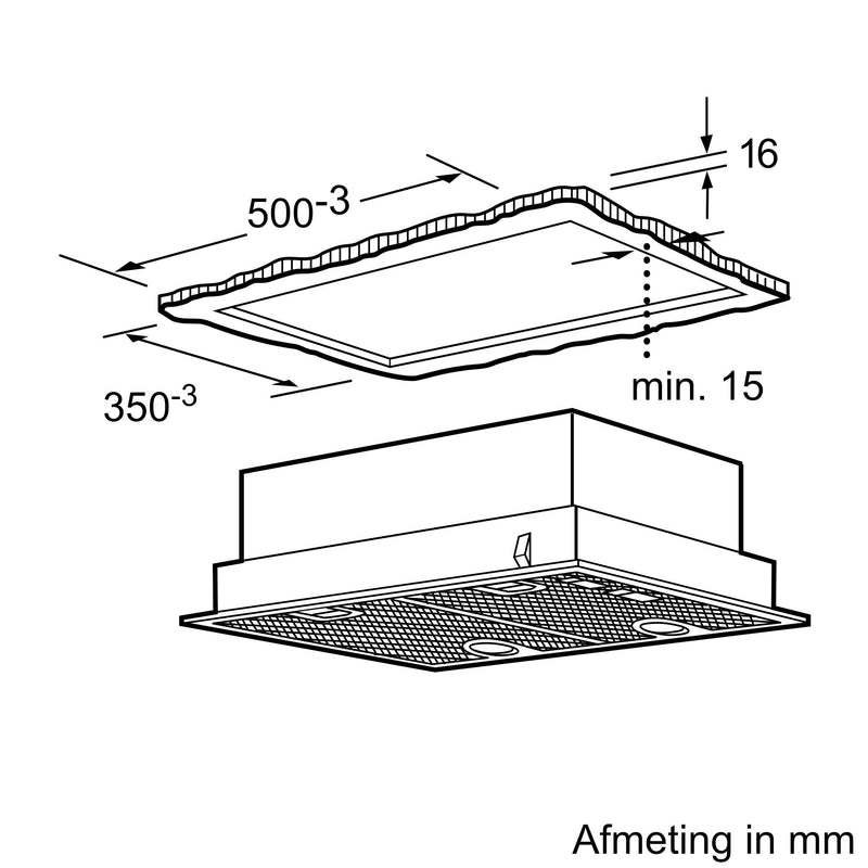 Siemens LB55565 - iQ300 - Afvoergroep - 53 cm - Zilvermetaalkleurig