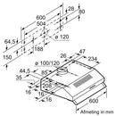Bosch DUL62FA21 - Serie 2 - Onderbouw dampkap - 60 cm - Wit