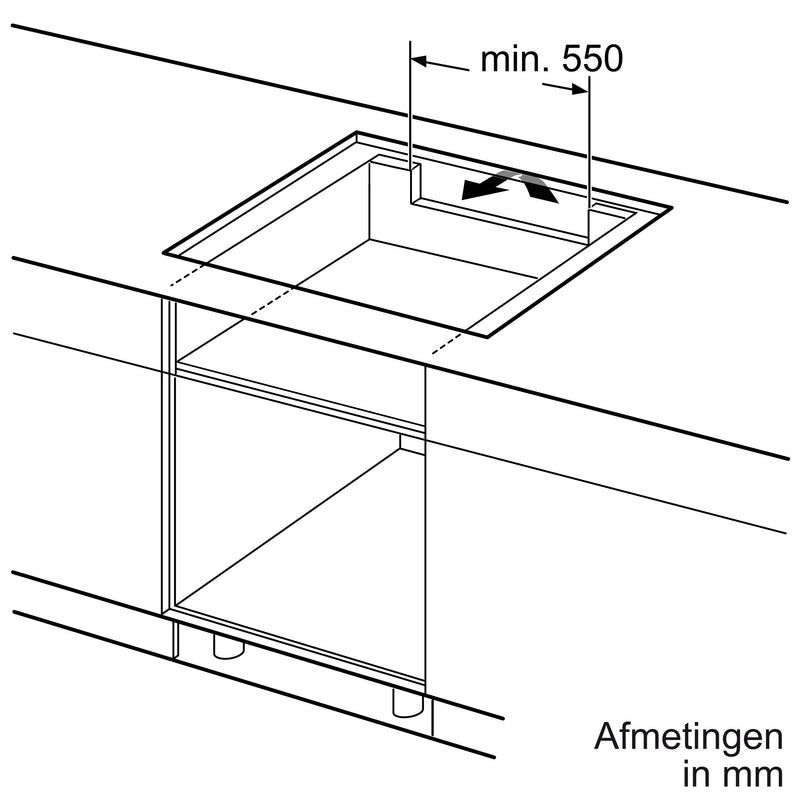 Siemens EX875LYV1E - iQ700 - Inductiekookplaat - 80 cm - Zwart - Opbouw met kader