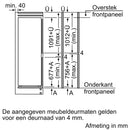 Siemens KI86VVSE0 - IQ300 - Inbouw - Koel-vriescombinatie - 178 cm
