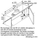 Siemens LI97RB531 - iQ300 - Telescopische dampkap - 90 cm - Zilvermetaalkleurig