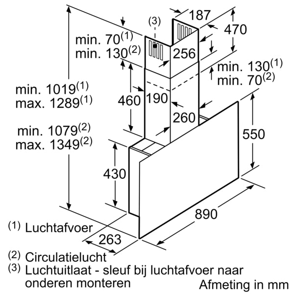 Bosch AccentLine - DWF97RW62 - Serie 8 - Wanddampkap - 90 cm - Showroom model