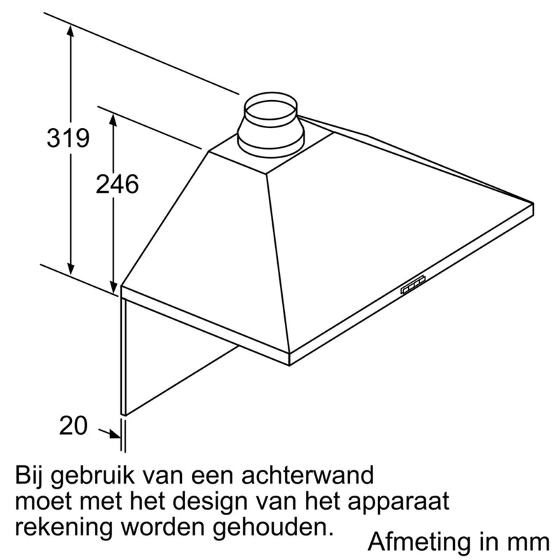 Siemens LC64PBC50 - iQ100 - Wanddampkap - 60 cm - Inox