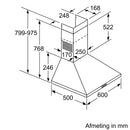 Siemens LC64PBC50 - iQ100 - Wanddampkap - 60 cm - Inox