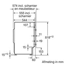 Bosch WIW28542EU - Serie 8 - Inbouw wasmachine - Voorlader - 8 kg