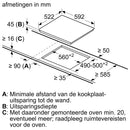Siemens ET631BNB1E - iQ300 - Elektrische kookplaat - 60 cm - Zwart - Opbouw zonder kader