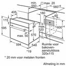 Bosch HBF133BA1 - Serie 2 - Inbouwoven - 60 x 60 cm - Zwart