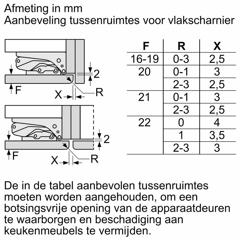 Siemens KI21R2FE0 - iQ300 - Inbouw koelkast - 88 x 56 cm - Vlakscharnier