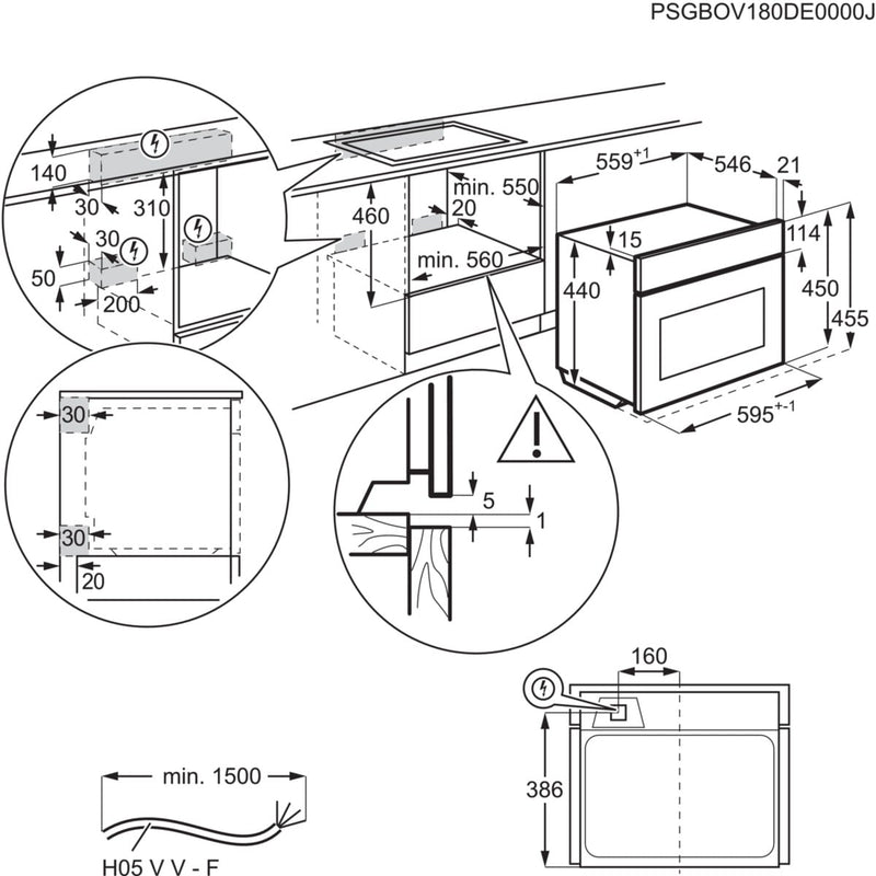 AEG KME768080T - 8000 serie -  CombiQuick - Heteluchtoven met magnetron - 45 cm