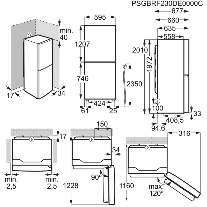 AEG ORC8M361DT - 8000 serie - Cooling 360° - Koel-vriescombinatie