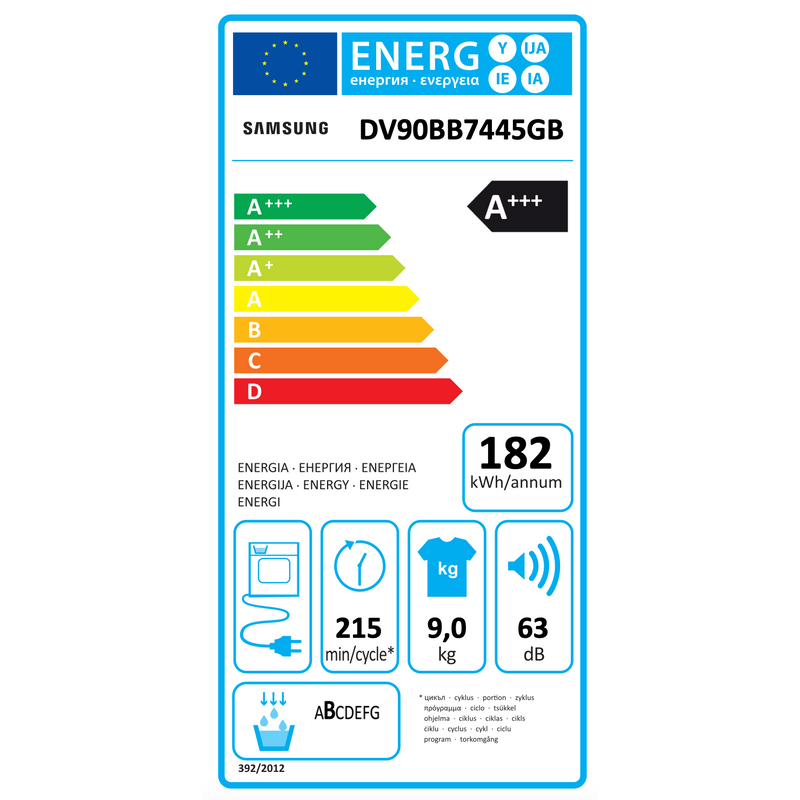 Samsung  DV90BB7445GB - 7000 serie - Warpmtepompdroger - 9 kg