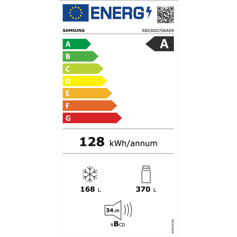 Samsung RB53DG706AS9 - Koel-vriescombinatie - Extra breed - AI Energy Mode