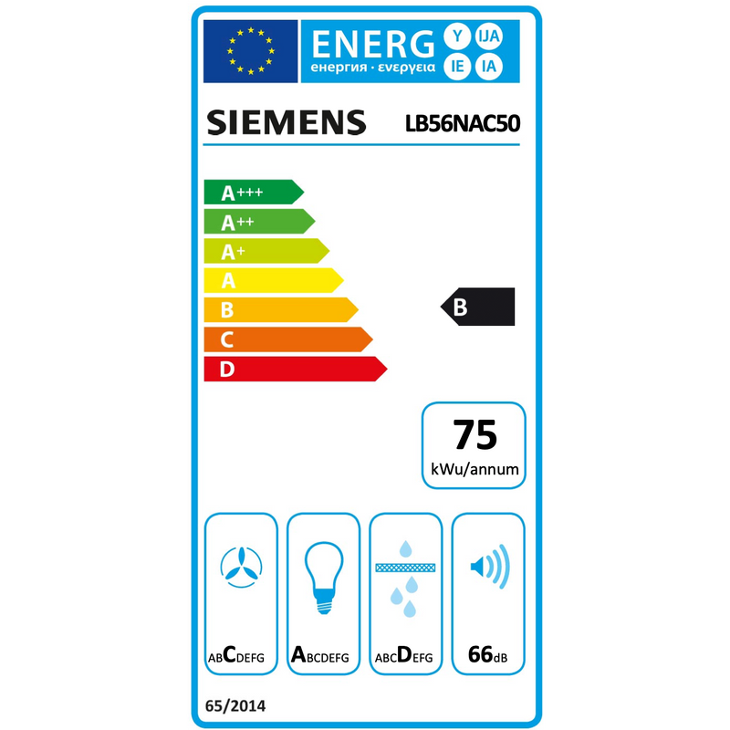 Siemens LB56NAC50 - iQ500 - Afvoergroep - 52 cm - Inox