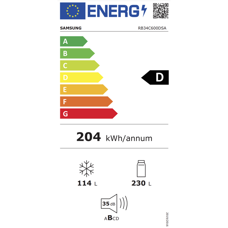 Samsung RB34C600DSA - Koel-vriescombinatie - WiFi