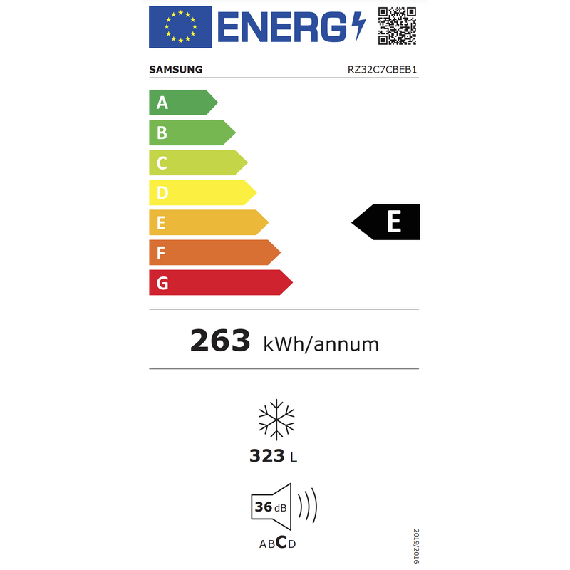 Samsung RZ32C7CBEB1 - Vriezer - Wifi - Zwart