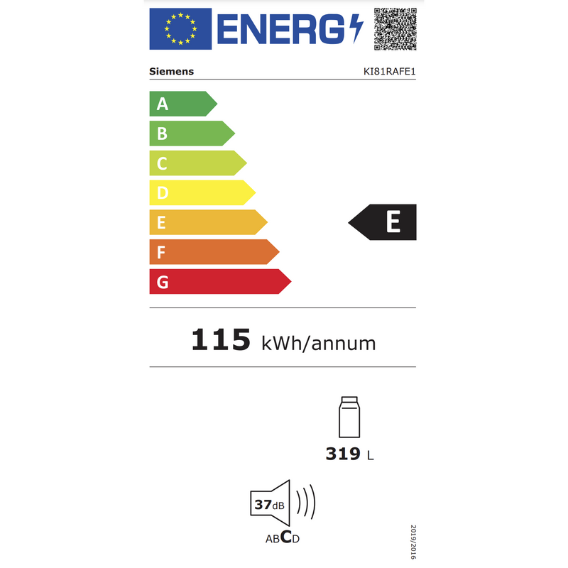 Siemens KI81RAFE1 - iQ500 - Inbouw - Koelkast - 178 cm