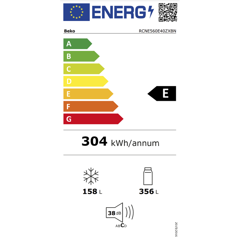 Beko RCNE560E40ZXBN - Koel-vriescombinatie - Harvestfresh - Inox