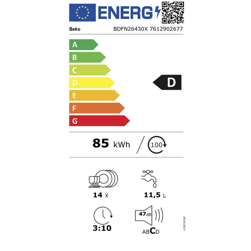 Beko BDFN26430X - Vaatwasser - HygieneShield - Inox