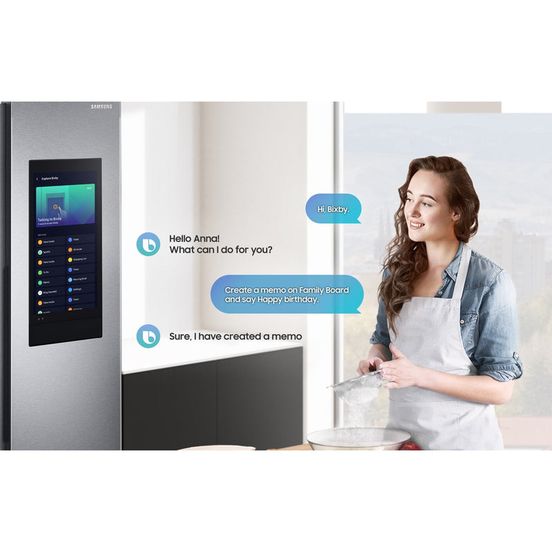 Samsung RS6HA8891SL - Family Hub Amerikaanse koelkast - Space max - Inox