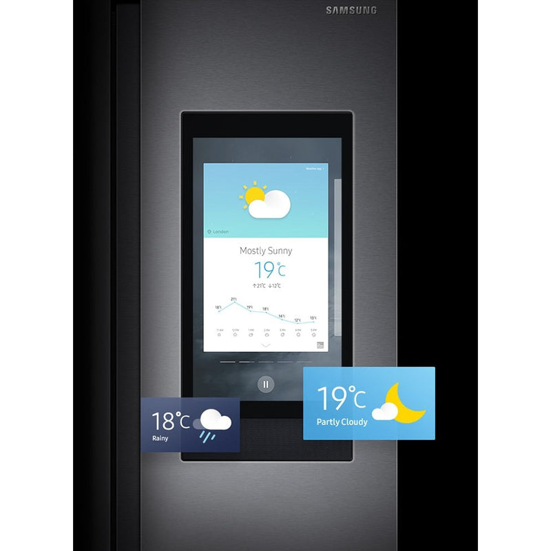 Samsung RS6HA8891SL - Family Hub Amerikaanse koelkast - Space max - Inox