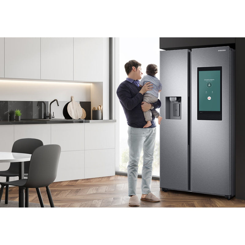 Samsung RS6HA8891SL - Family Hub Amerikaanse koelkast - Space max - Inox