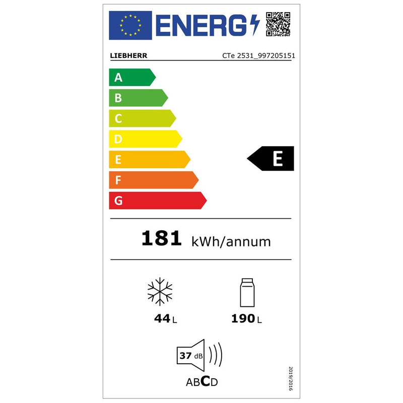 Liebherr CTe 2531-26 - Koel-vriescombinatie - Wit