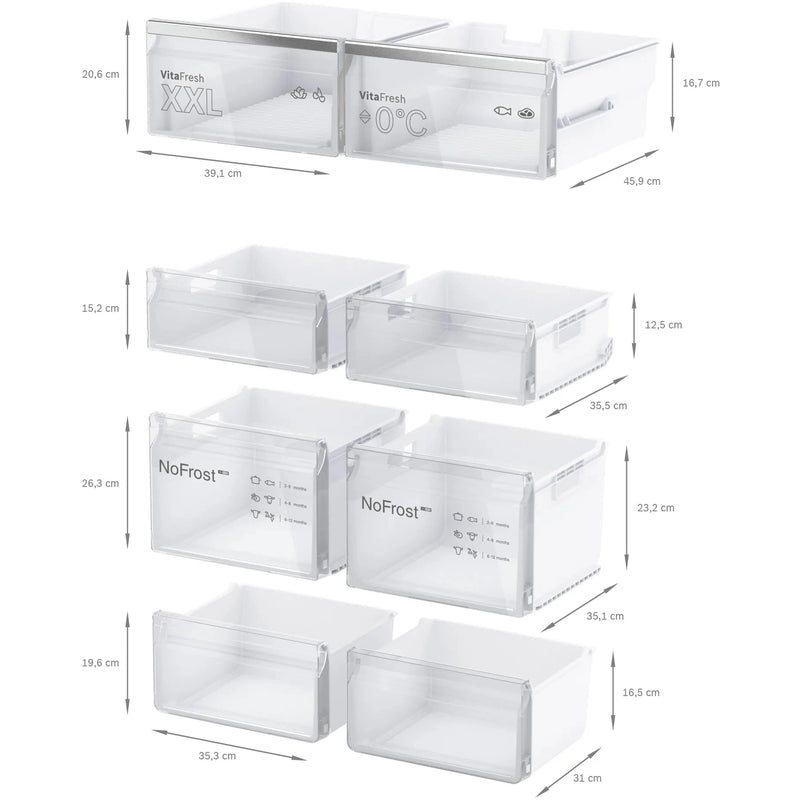 Bosch KFN96APEA - Serie 6 - Amerikaanse koelkast - Inox