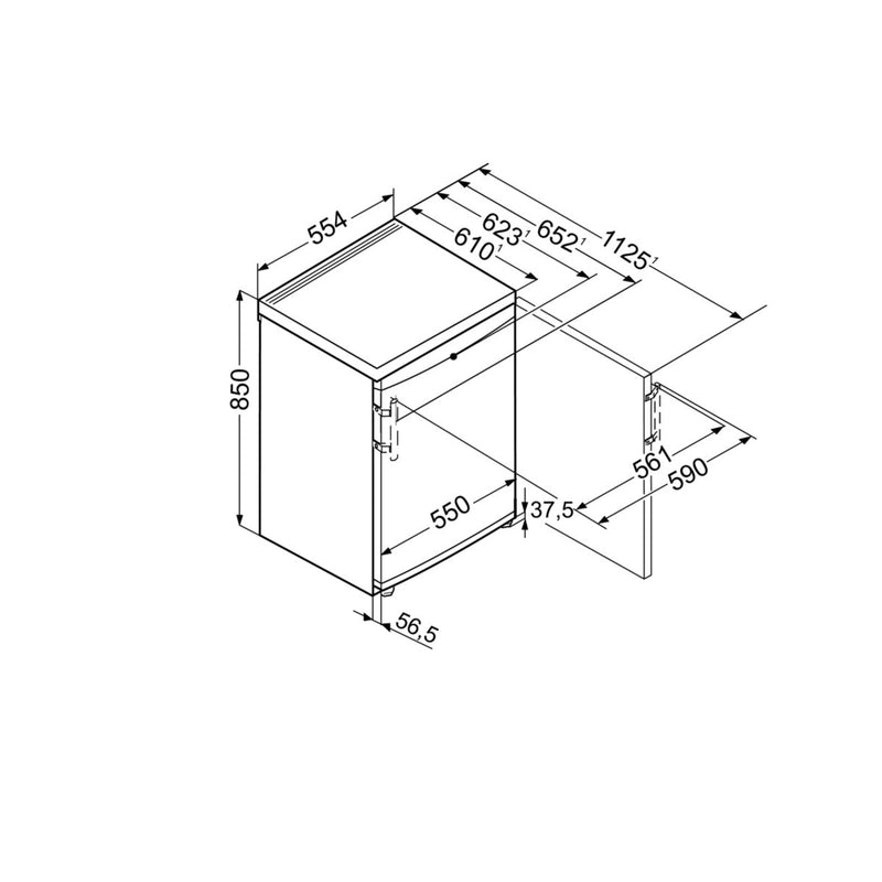 Liebherr - TP 1410-22 - Tafelmodel koelkast