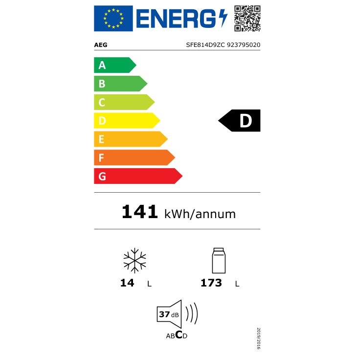 AEG SFE814D9ZC - LongFresh Koelkast - Inbouw