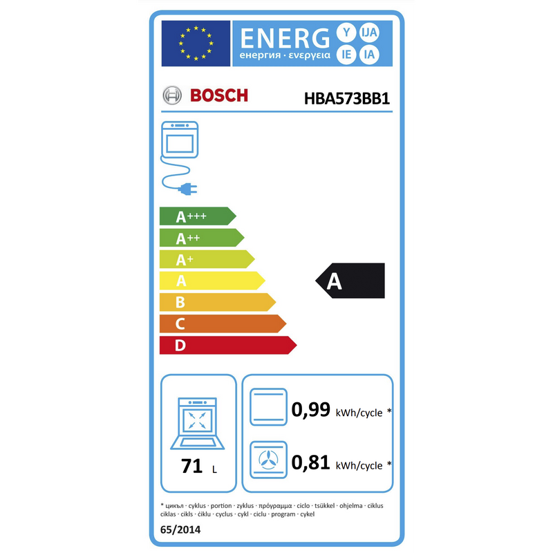 Bosch HBA573BB1 - Serie 4 - inbouwoven